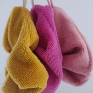 Fleur de douche éponge bambou